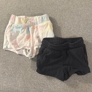 5/$15- Kids Tie-Dye and Black Shorts Set